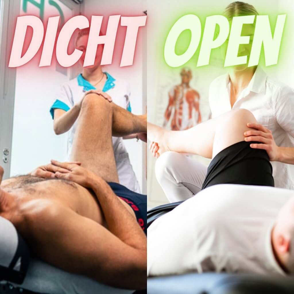 Chiropractor gesloten, maar fysiotherapeut open